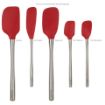 Picture of Flex-Core® Stainless Steel Handled Spatula Set of 5 - Cayenne