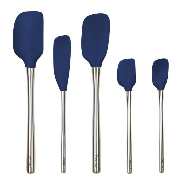 Picture of Flex-Core® Stainless Steel Handled Spatula Set of 5 - Deep Indigo