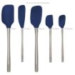 Picture of Flex-Core® Stainless Steel Handled Spatula Set of 5 - Deep Indigo