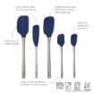 Picture of Flex-Core® Stainless Steel Handled Spatula Set of 5 - Deep Indigo