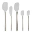 Picture of Flex-Core® Stainless Steel Handled Spatula Set of 5 - Oyster Gray