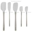 Picture of Flex-Core® Stainless Steel Handled Spatula Set of 5 - Oyster Gray