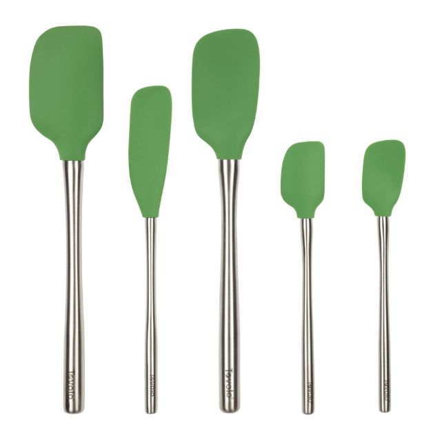 Picture of Flex-Core® Stainless Steel Handled Spatula Set of 5 - Pesto