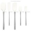 Picture of Flex-Core® Stainless Steel Handled Spatula Set of 5 - White