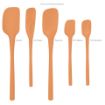 Picture of Flex-Core® All Silicone Spatula Set of 5 - Apricot