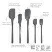 Picture of Flex-Core® All Silicone Spatula Set of 5 - Charcoal