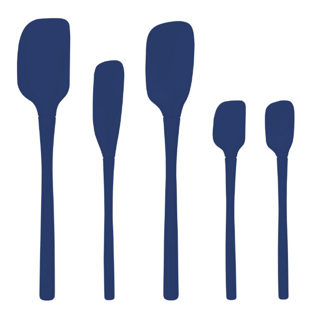 Picture of Flex-Core® All Silicone Spatula Set of 5 - Deep Indigo