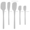 Picture of Flex-Core® All Silicone Spatula Set of 5 - Oyster Gray