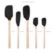 Picture of Flex-Core® Wood Handled Spatula Set of 5 - Black