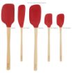 Picture of Flex-Core® Wood Handled Spatula Set of 5 - Cayenne