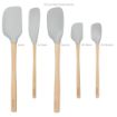 Picture of Flex-Core® Wood Handled Spatula Set of 5 - Oyster Gray