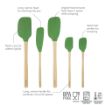 Picture of Flex-Core® Wood Handled Spatula Set of 5 - Pesto