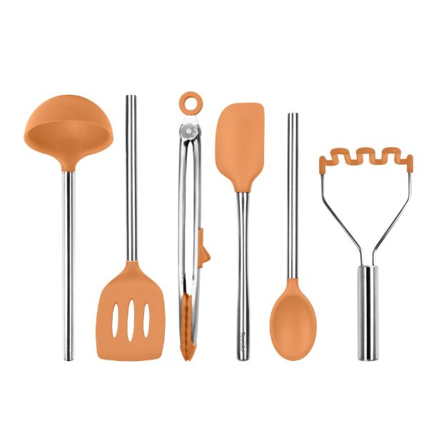 Picture of Silicone Utensil Set of 6 - Apricot