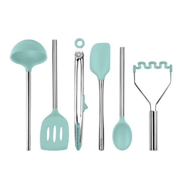 Picture of Silicone Utensil Set of 6 - Light Aqua