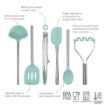 Picture of Silicone Utensil Set of 6 - Light Aqua