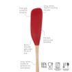 Picture of Flex-Core® Wood Handled Jar Scraper Spatula - Cayenne