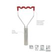 Picture of Silicone Potato Masher with Stainless Steel Handle - Cayenne