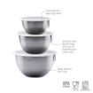 Picture of Stainless Steel Mixing Bowls with Lids - Set of 3