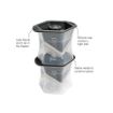 Picture of Colossal Cube Ice Molds S/2 Charcoal