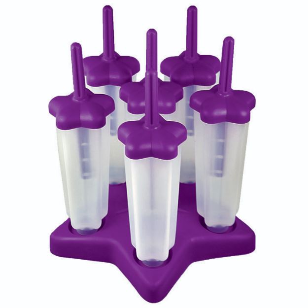 Picture of Star Pop Molds S/6 Purple